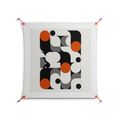 Conserto - Work On Wall - Vratislav Pecka - Orange - 90 x 90 cm