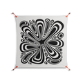 Splash of Black - Work On Wall - Vratislav Pecka - Orange - 90 x 90 cm