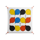 Springs - Work On Wall - Vratislav Pecka - Orange - 90 x 90 cm