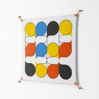 Springs - Work On Wall - Vratislav Pecka - Orange - 90 x 90 cm