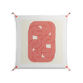 United - Work On Wall - Vratislav Pecka - Orange - 90 x 90 cm