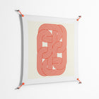 United - Work On Wall - Vratislav Pecka - Orange - 90 x 90 cm