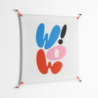 Wow - Work On Wall - Vratislav Pecka - Orange - 90 x 90 cm