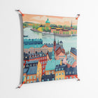 Gamla Stan - Work On Wall - Nur Rydberg - Orange - 90 x 90 cm