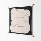 Hug 1 - Work On Wall - Andrea Devia-Nuño - Orange - 90 x 90 cm