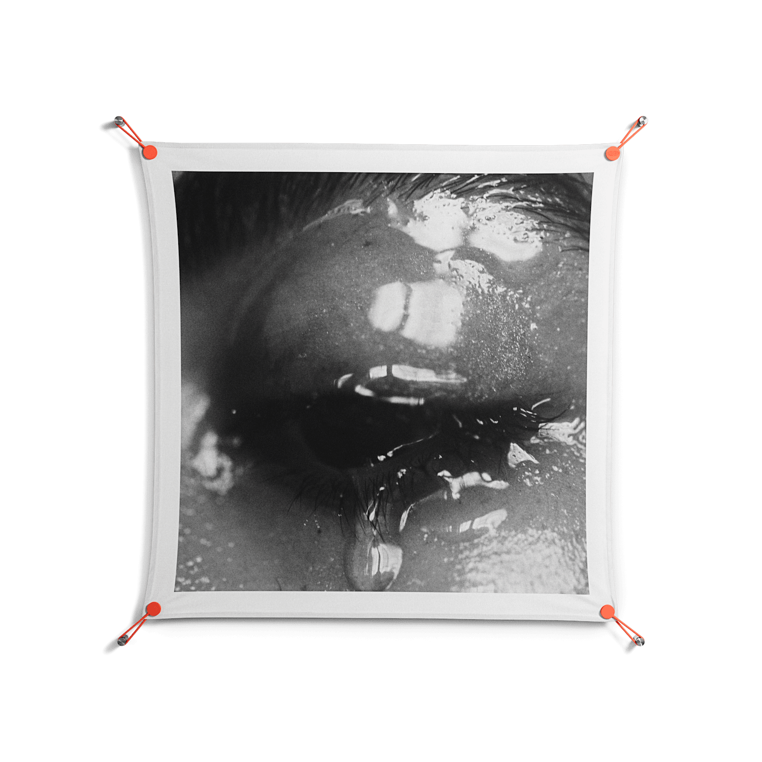 Gel - Work On Wall - Nadia Ryder - Orange - 90 x 90 cm