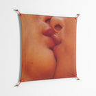 The Art Of Kissing - Work On Wall - Nadia Ryder - Orange - 90 x 90 cm