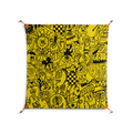 What a Mess - Work On Wall - Craig Watkins - Orange - 90 x 90 cm