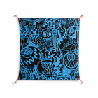 The Blue Line - Work On Wall - Craig Watkins - Orange - 90 x 90 cm