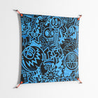 The Blue Line - Work On Wall - Craig Watkins - Orange - 90 x 90 cm