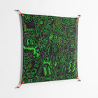 Wottosque Green - Work On Wall - Craig Watkins - Orange - 90 x 90 cm