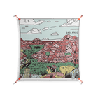Badlands - Work On Wall - Wyatt Hersey - Orange - 90 x 90 cm