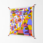 Family Hike - Work On Wall - Wyatt Hersey - Orange - 90 x 90 cm