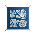 Blue Flower - Work On Wall - Magda March - Orange - 90 x 90 cm