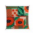 Flower B - Work On Wall - Heather Zhou - Orange - 140 x 140 cm