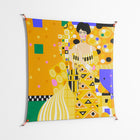 Klimt - Work On Wall - Heather Zhou - Orange - 140 x 140 cm