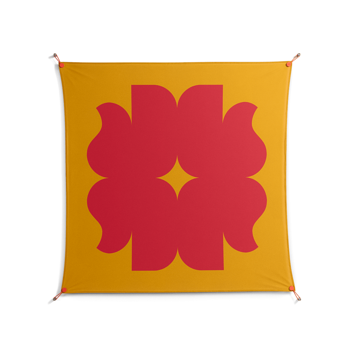 Phonix - Work On Wall - Linus Lohoff - Orange - 140 x 140 cm
