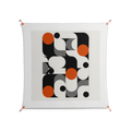 Conserto - Work On Wall - Vratislav Pecka - Orange - 140 x 140 cm