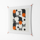 Conserto - Work On Wall - Vratislav Pecka - Orange - 140 x 140 cm