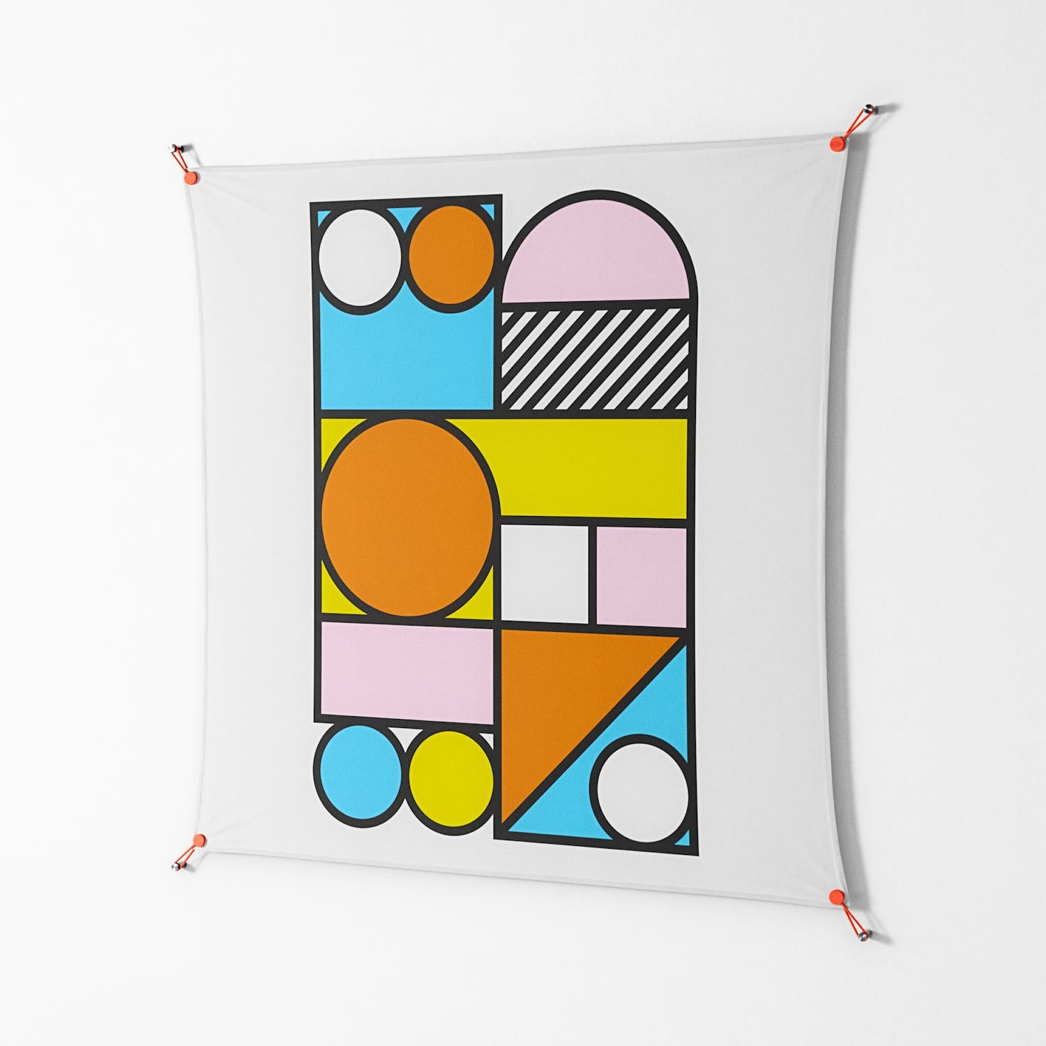 Palette - Work On Wall - Vratislav Pecka - Orange - 140 x 140 cm