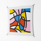 Yo - Work On Wall - Vratislav Pecka - Orange - 140 x 140 cm