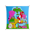 Funny Friends - Work On Wall - Cezar Berje - Orange - 140 x 140 cm