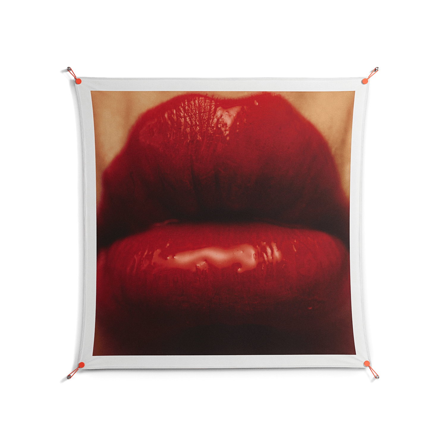 Red - Work On Wall - Nadia Ryder - Orange - 140 x 140 cm