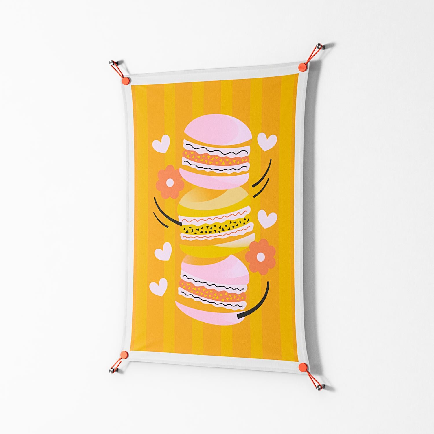 Cake - Work On Wall - Heather Zhou - Orange - 70 x 100 cm