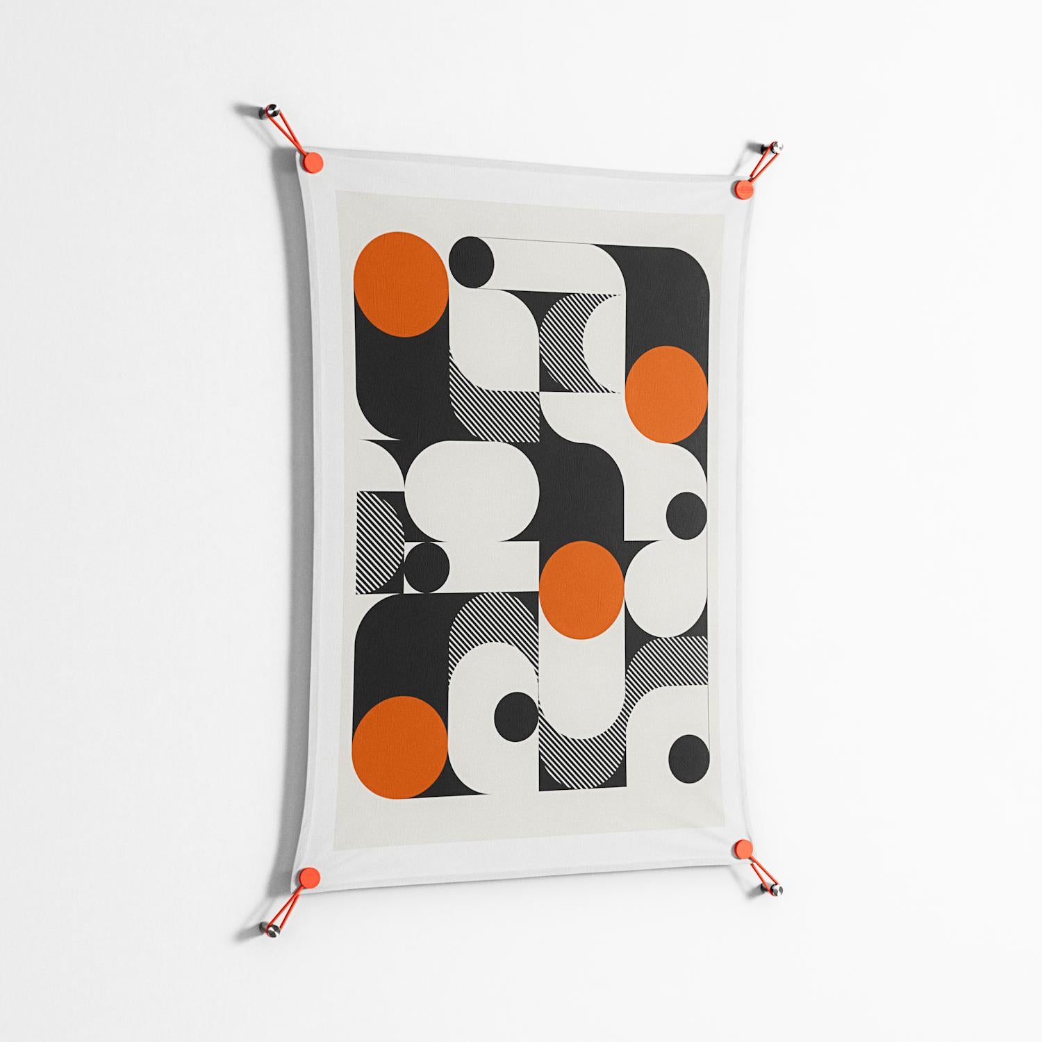 Conserto - Work On Wall - Vratislav Pecka - Orange - 70 x 100 cm