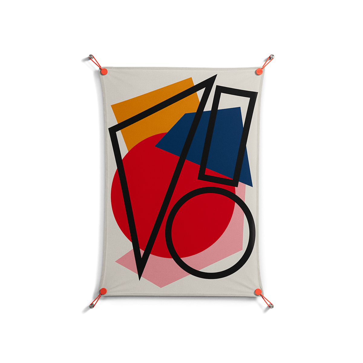 Fuerte - Work On Wall - Vratislav Pecka - Orange - 70 x 100 cm