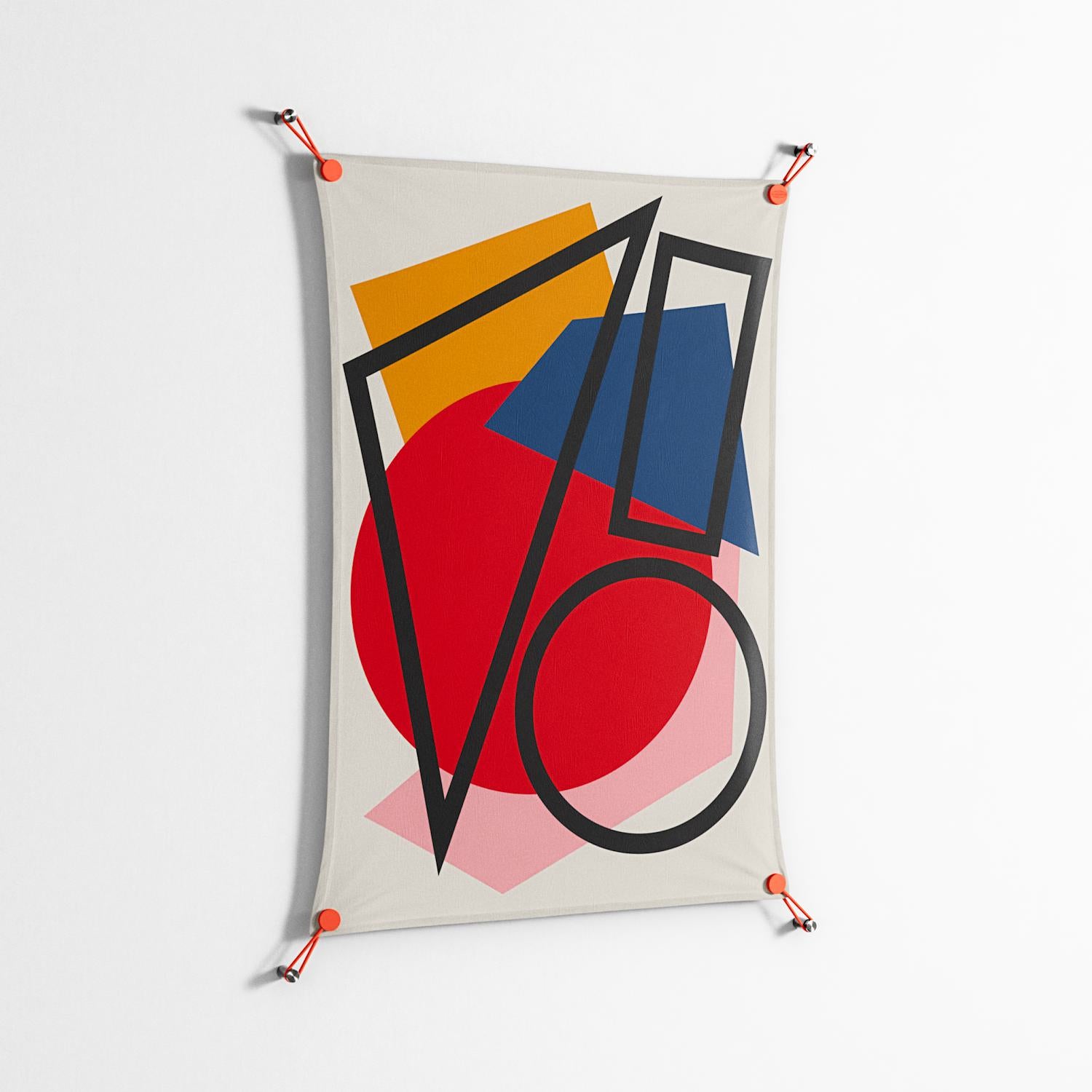 Fuerte - Work On Wall - Vratislav Pecka - Orange - 70 x 100 cm