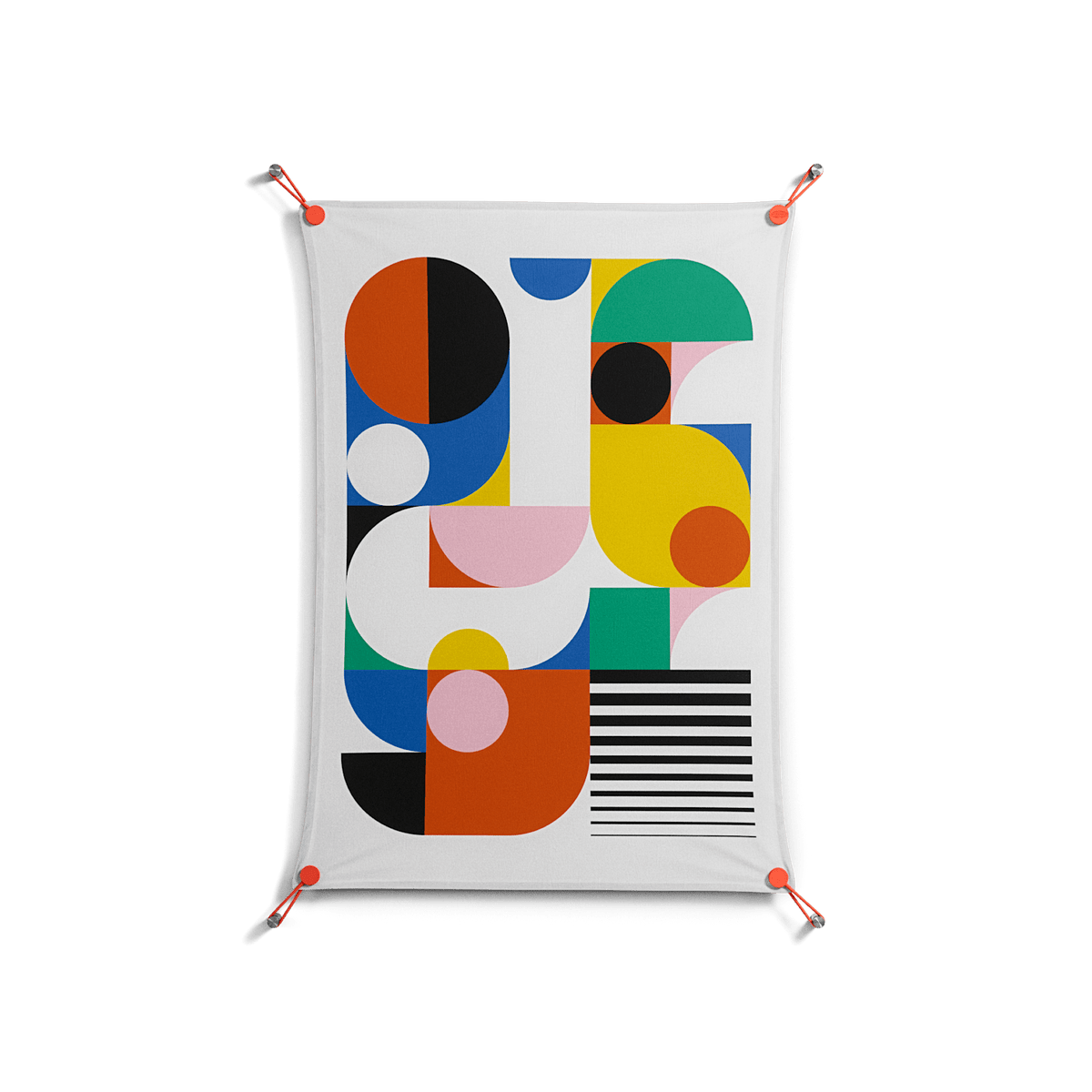 Murano - Work On Wall - Vratislav Pecka - Orange - 70 x 100 cm