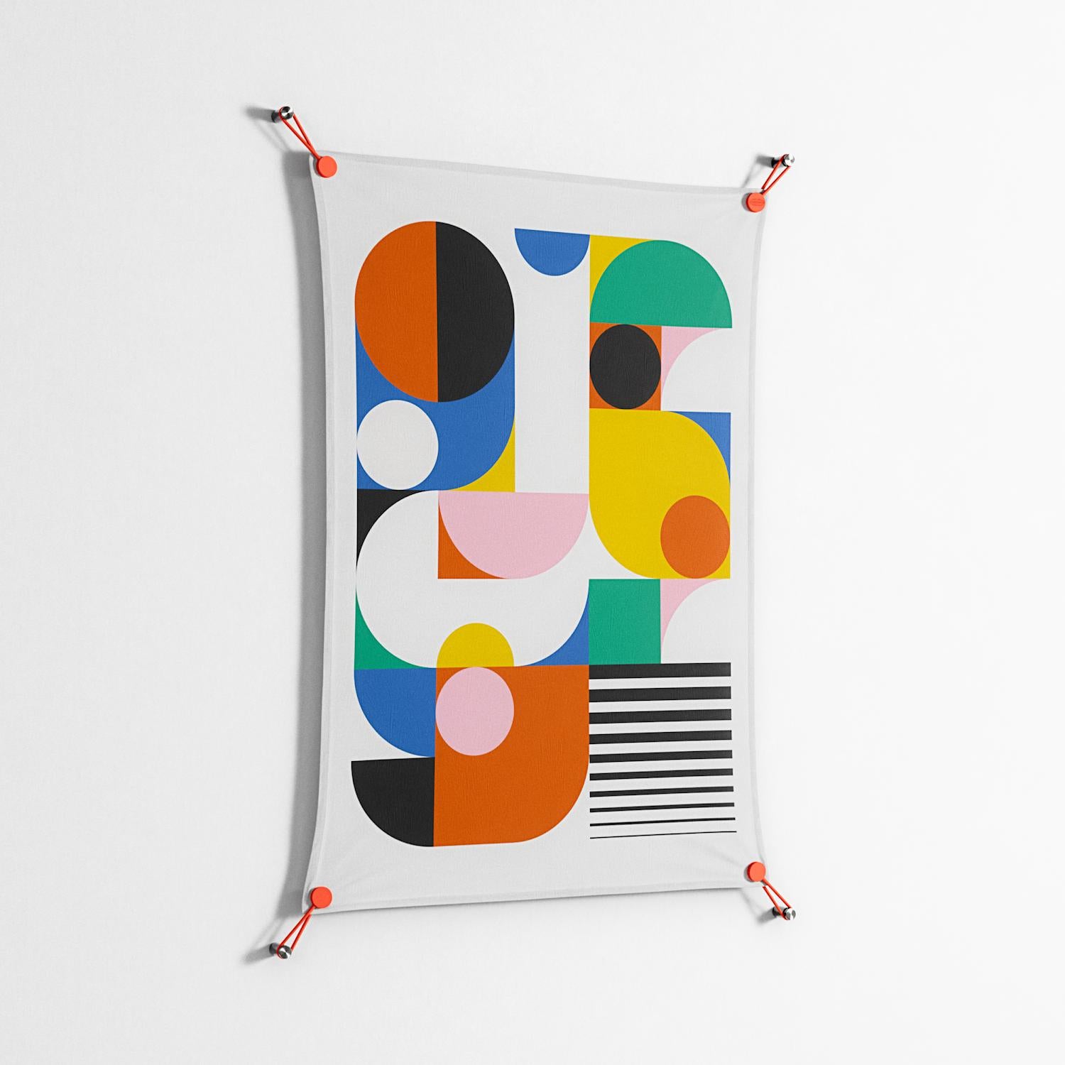 Murano - Work On Wall - Vratislav Pecka - Orange - 70 x 100 cm
