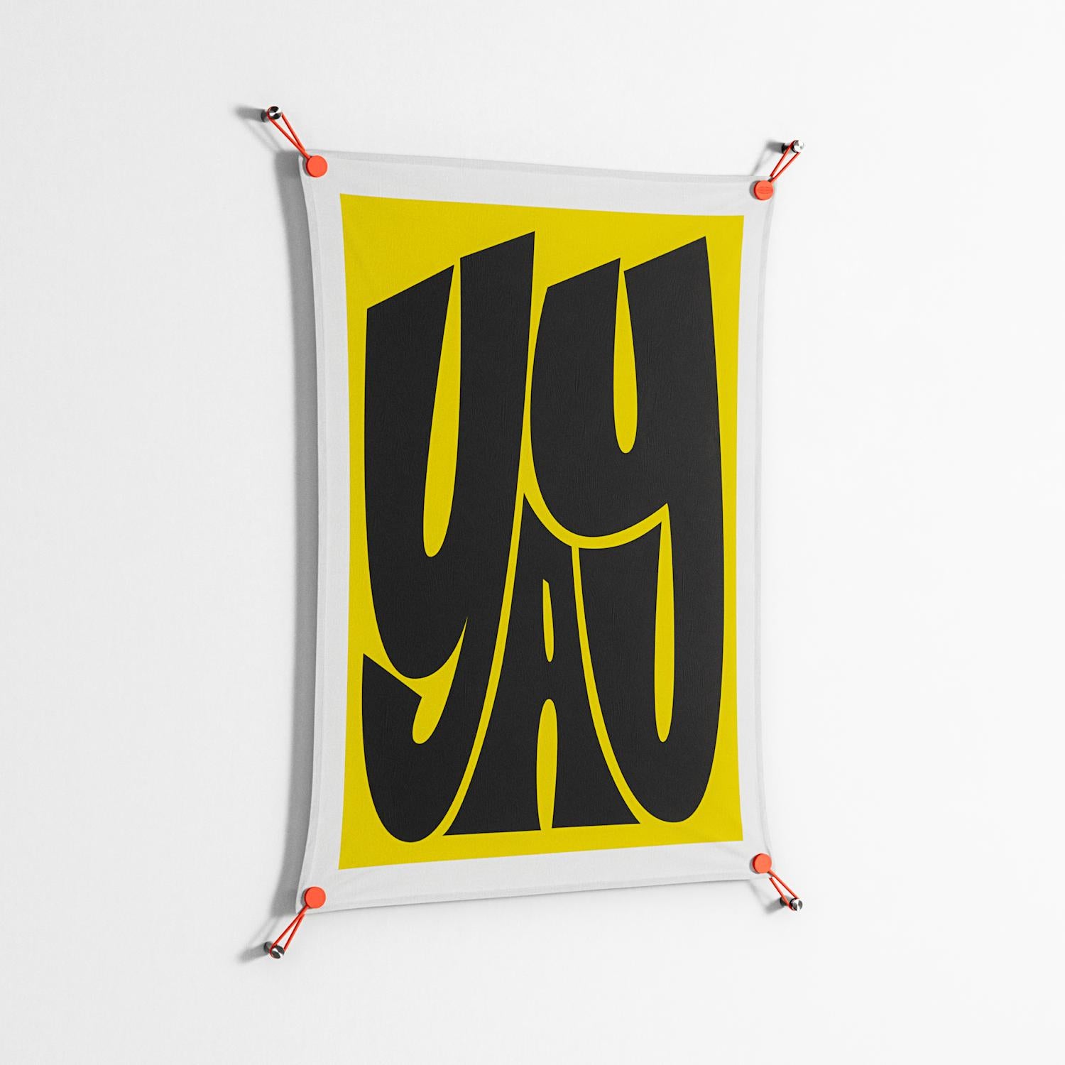 Yay - Work On Wall - Vratislav Pecka - Orange - 70 x 100 cm