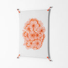 Orange Flowers 1 - Work On Wall - Katie O’Shea - Orange - 70 x 100 cm