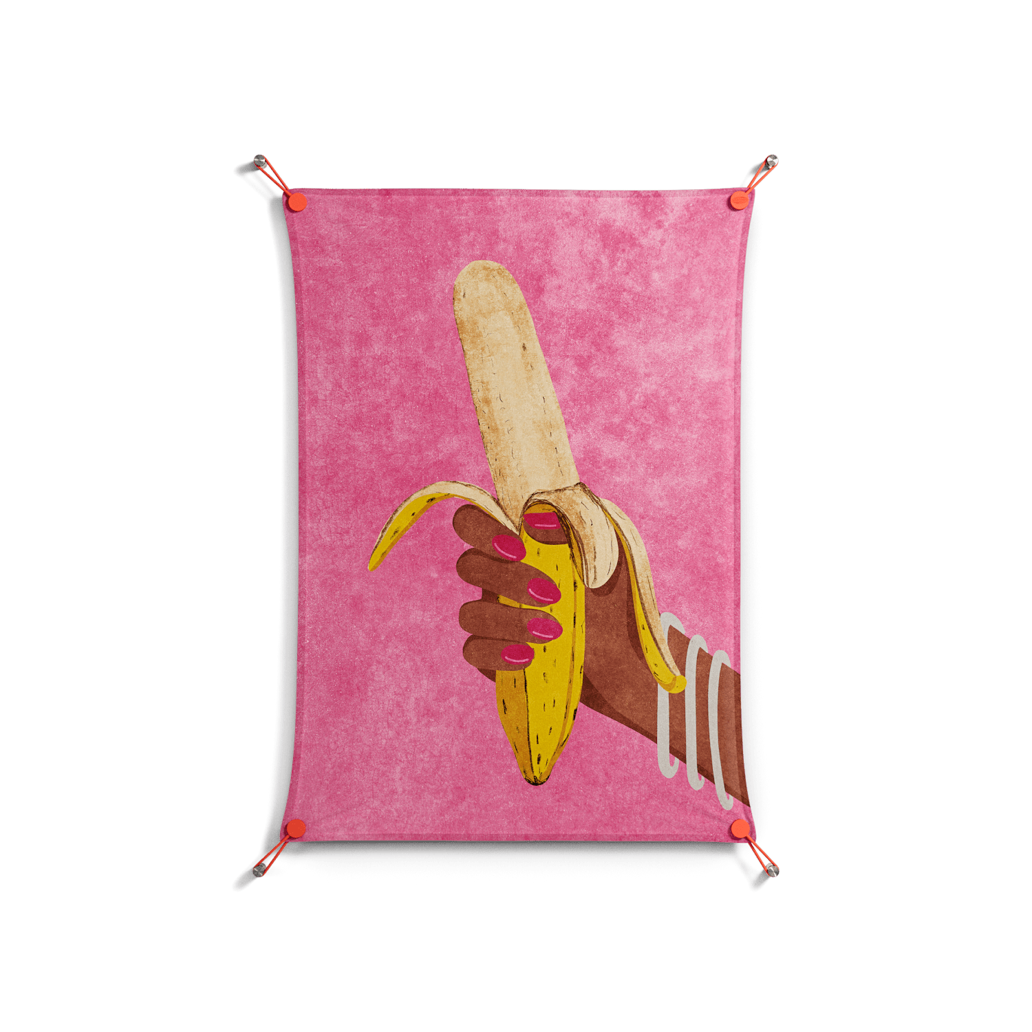 Banana - Work On Wall - Raissa Oltmanns - Orange - 70 x 100 cm
