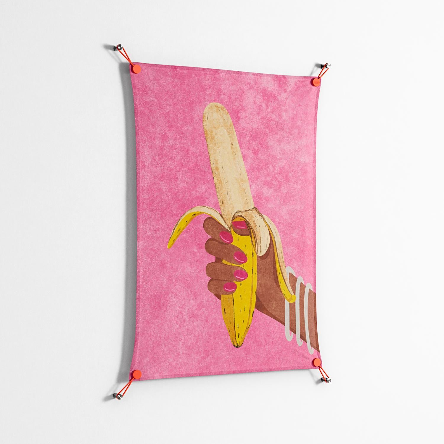 Banana - Work On Wall - Raissa Oltmanns - Orange - 70 x 100 cm