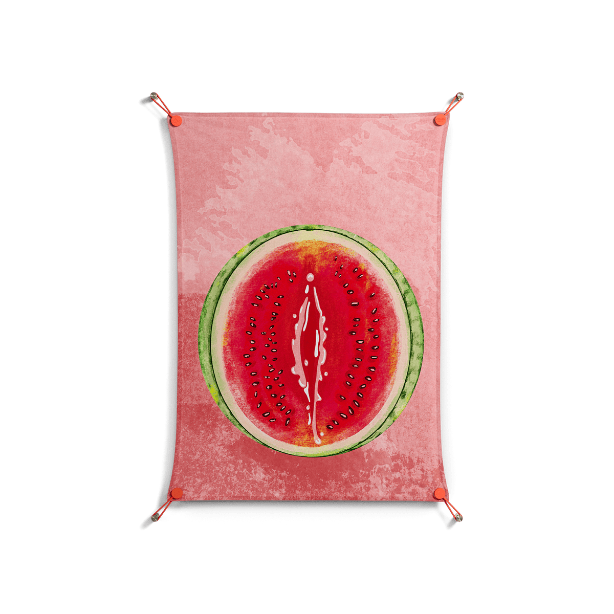 Watermelon Love - Work On Wall - Raissa Oltmanns - Orange - 70 x 100 cm