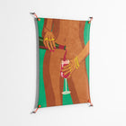Wine and Me - Work On Wall - Raissa Oltmanns - Orange - 70 x 100 cm