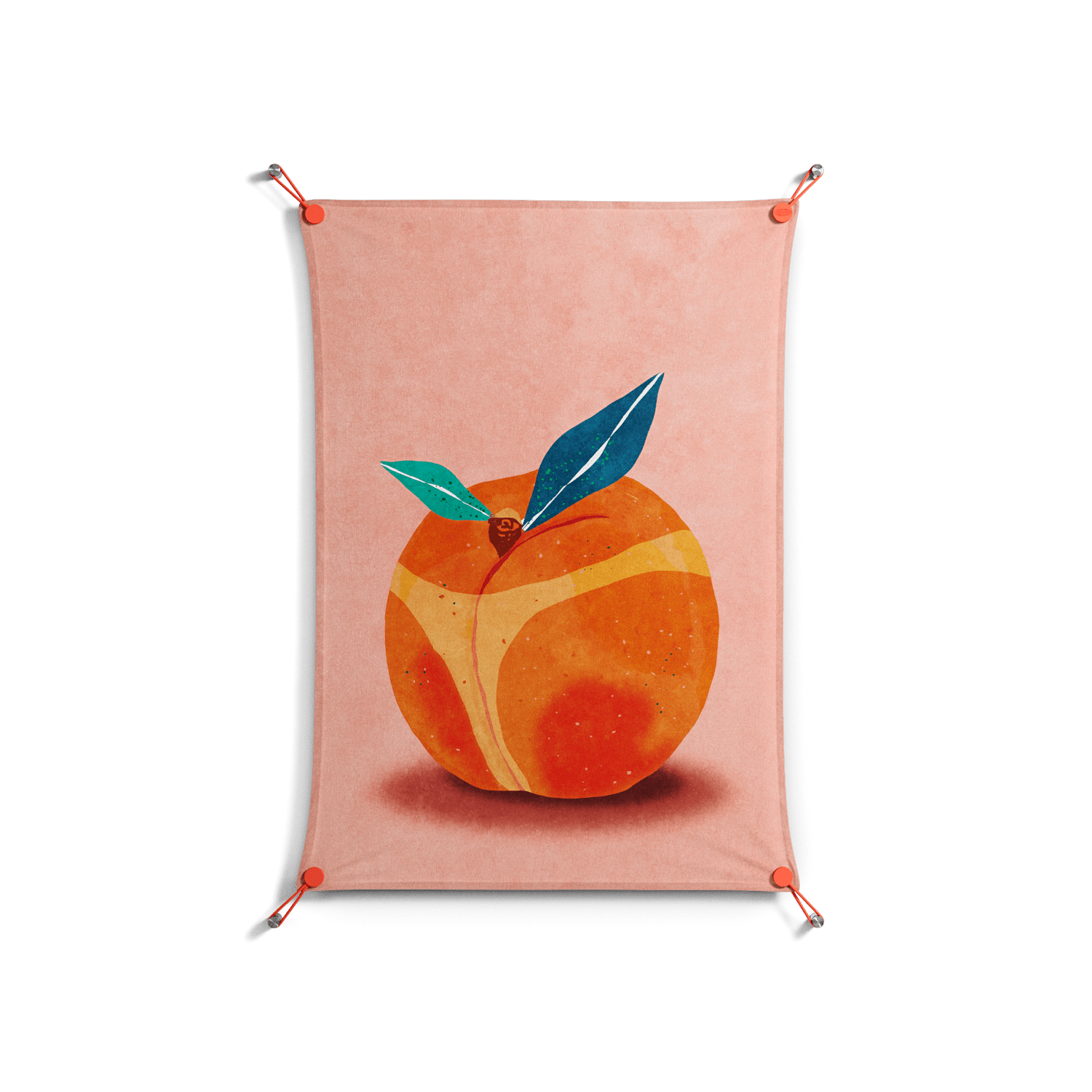 Your ass is Peachy - Work On Wall - Raissa Oltmanns - Orange - 70 x 100 cm