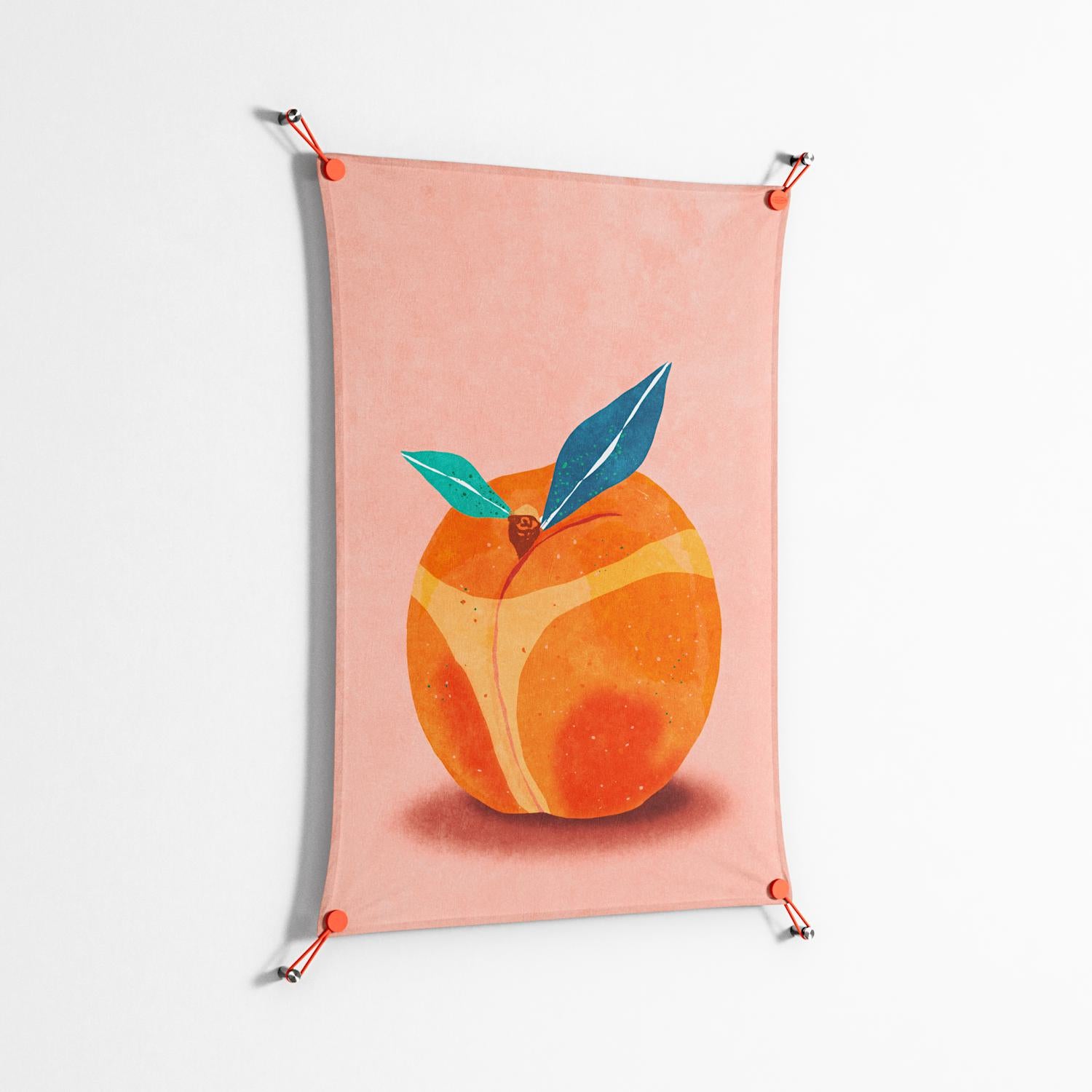 Your ass is Peachy - Work On Wall - Raissa Oltmanns - Orange - 70 x 100 cm