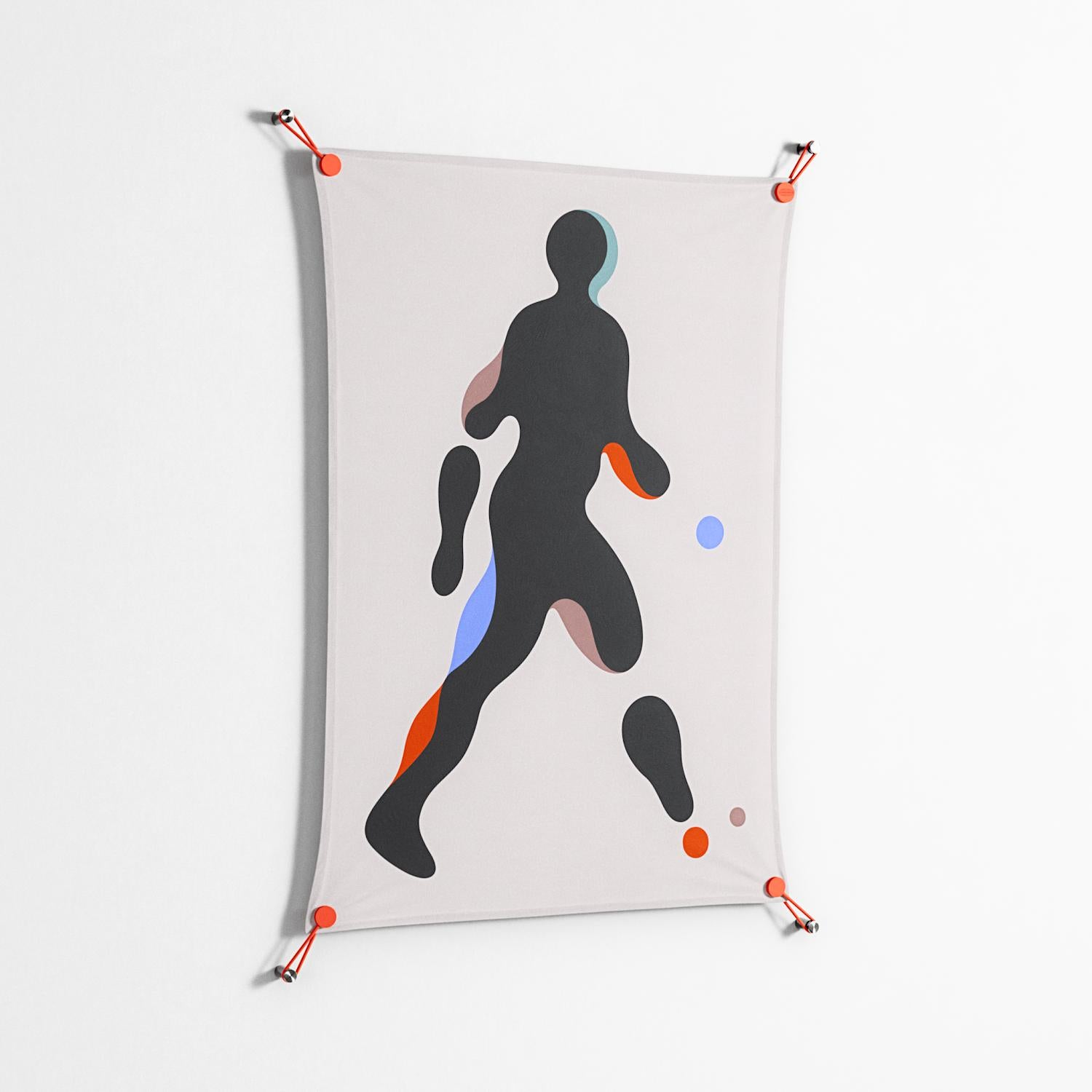 Décomposé - Work On Wall - David Vanadia - Orange - 70 x 100 cm