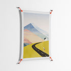 Cycling home - Work On Wall - Henry Rivers - Orange - 70 x 100 cm