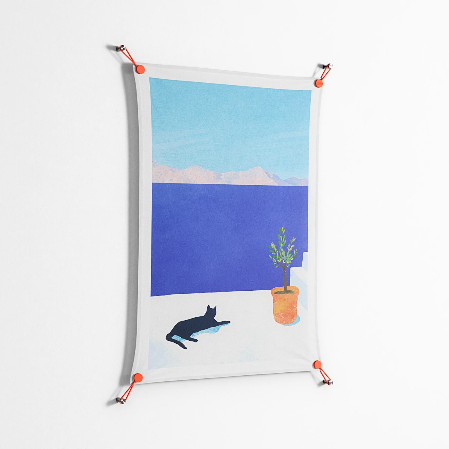 Siesta - Work On Wall - Henry Rivers - Orange - 70 x 100 cm