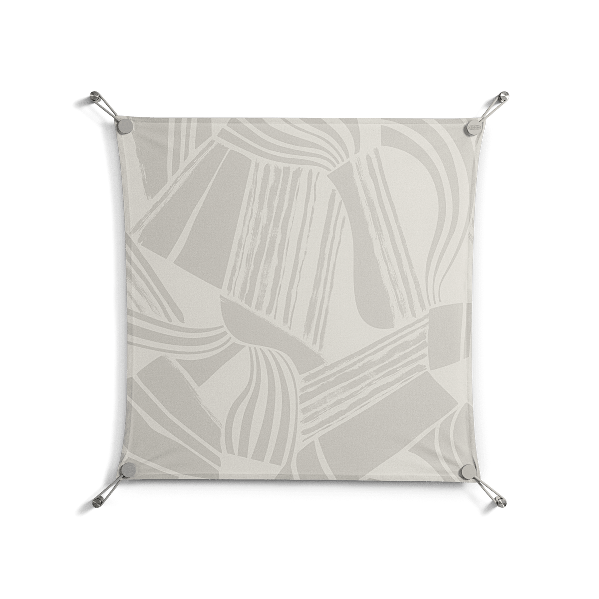 Touch the Ground - Work On Wall - Amy Suther - Silver - 70 x 70 cm