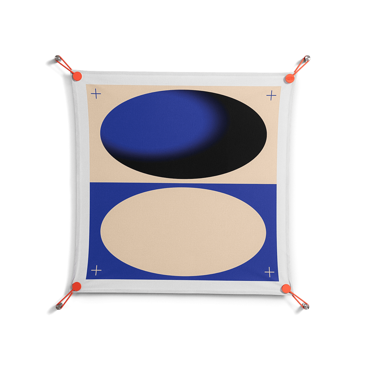 Entrance - Work On Wall - Oluwasheyi Adebayo - Orange - 70 x 70 cm