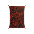 Wottosque Red - Work On Wall - Craig Watkins - Orange - 70 x 100 cm