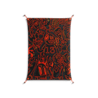 Wottosque Red - Work On Wall - Craig Watkins - Orange - 70 x 100 cm