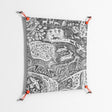 Flight Of Fancy - Work On Wall - Diana Catchpole - Orange - 70 x 70 cm