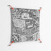 Flight Of Fancy - Work On Wall - Diana Catchpole - Orange - 70 x 70 cm